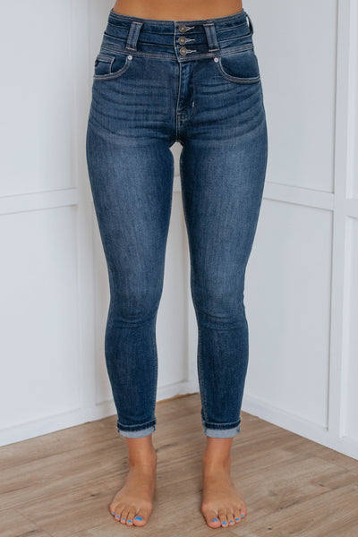 Tucker High Rise Kan Can Jeans - Dark Wash