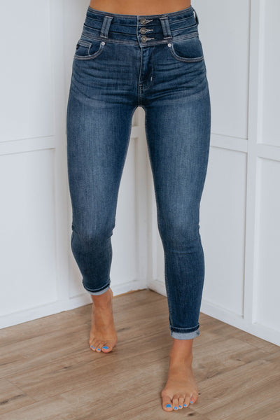 Tucker High Rise Kan Can Jeans - Dark Wash